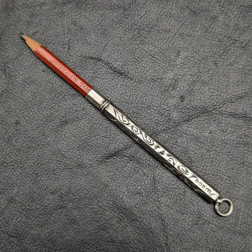 1919 British Antique Sterling Silver Pencil Holder FRANCIS WEBB